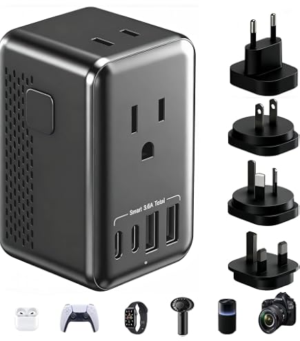 Amazon.co.jp: 海外旅行用変圧器 220Vから100V 変換｜変換プラグ 全
